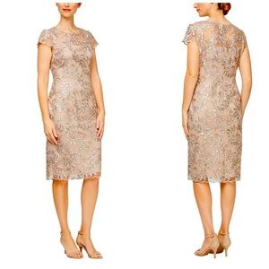 Alex Evenings Embroidered Dress 4P